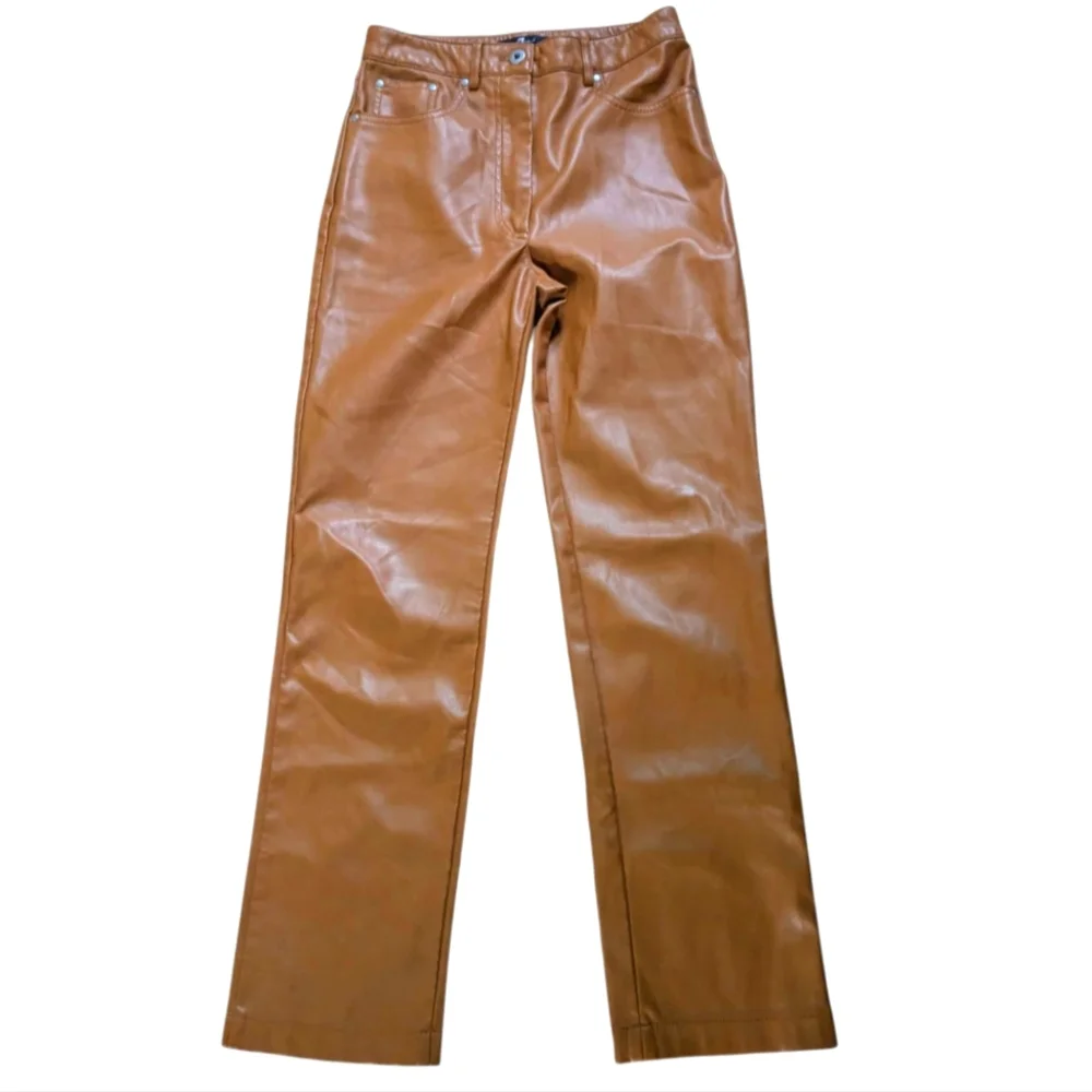 7 For All Mankind Vegan Leather Pants - Picture 3 of 8
